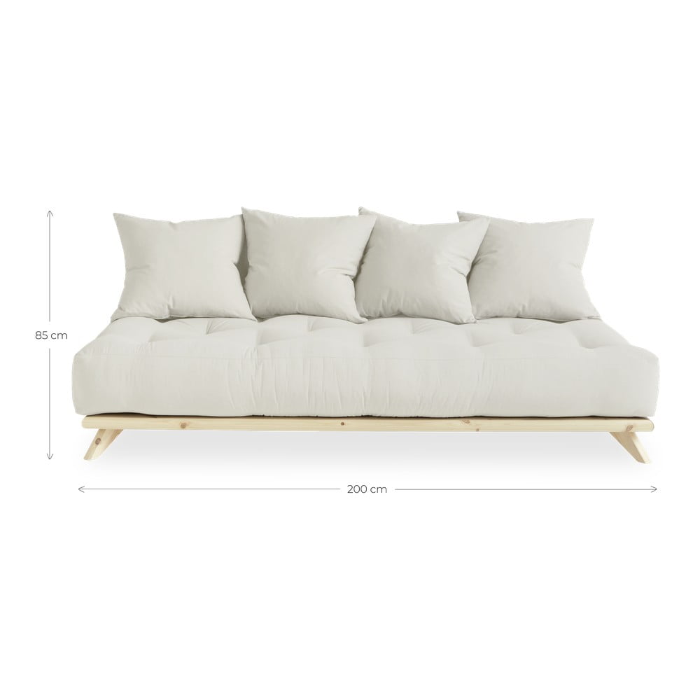 Sofa z beżowym obiciem Karup Design Senza Natural/Beige