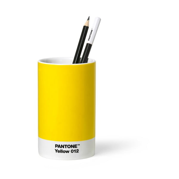 Żółty ceramiczny kubek na ołówki Pantone