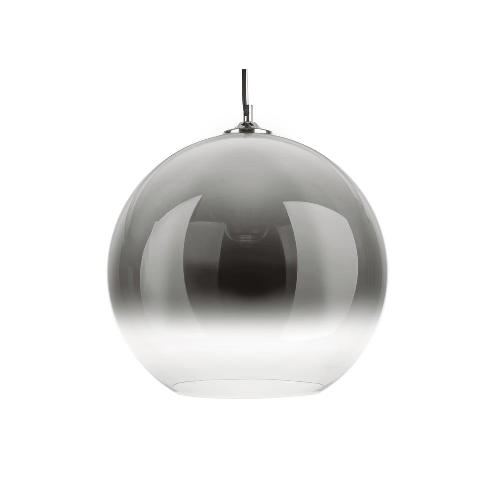 Szara szklana lampa wisząca Leitmotiv Bubble, ø 40 cm