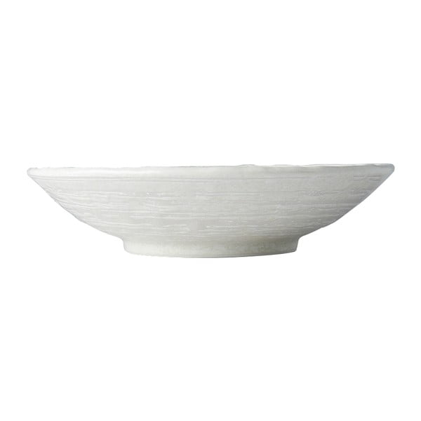 Biały głęboki talerz ceramiczny MIJ Star, ø 24 cm