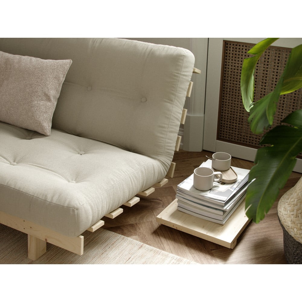 Sofa rozkładana Karup Design Lean Raw Beige