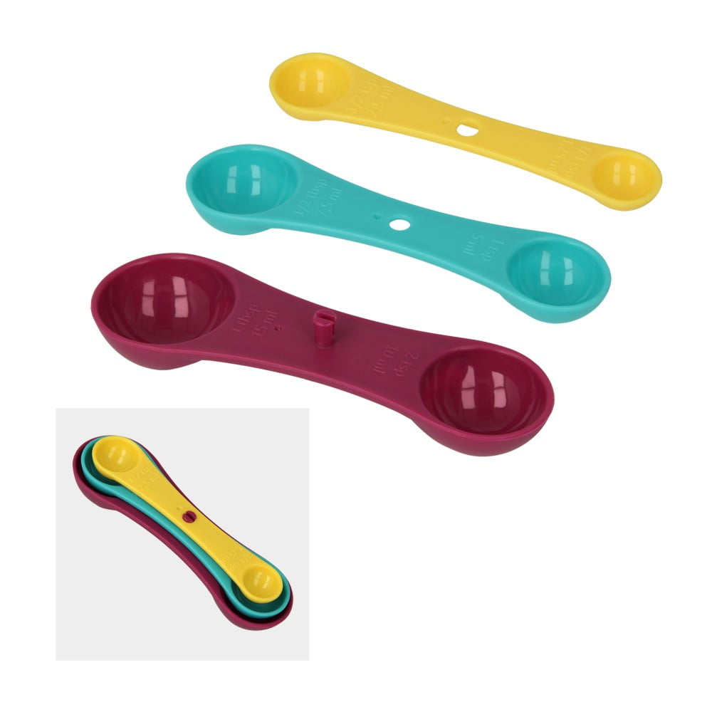 Фото - Ложка Metaltex Zestaw 3 kolorowych miarek  Spoons kolorowy 