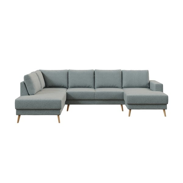 Szara sofa w kształcie litery U Ghado Fynn, lewostronna