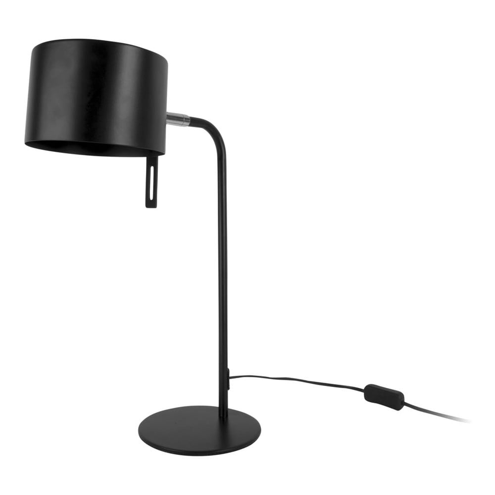 Czarna lampa stołowa Leitmotiv Shell, wys. 45 cm