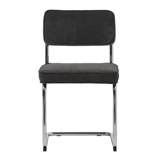 Antracytowe krzesło Unique Furniture Rupert Bauhaus