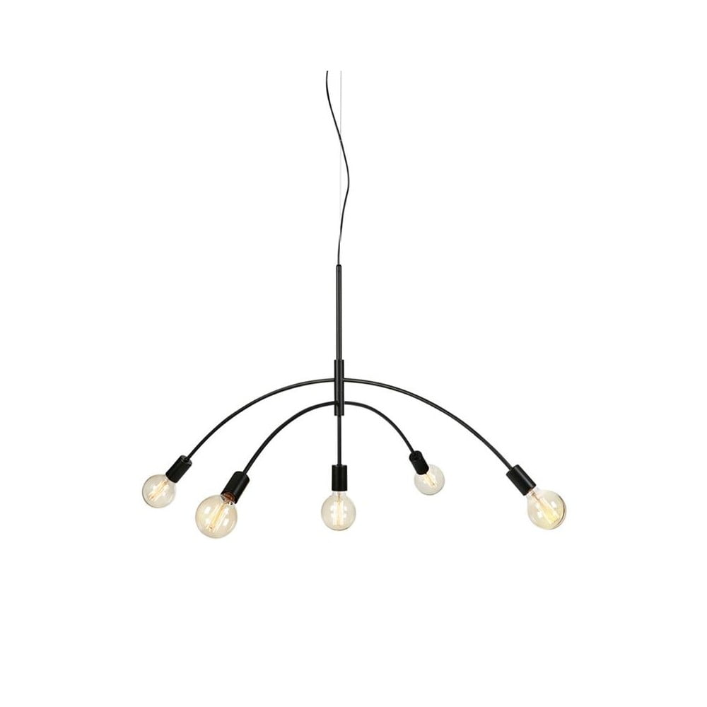 Czarna lampa wisząca Markslöjd Crux, szer. 104 cm