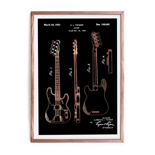 Plakat w ramie Really Nice Things Fender Guitar, 65 x 45 cm