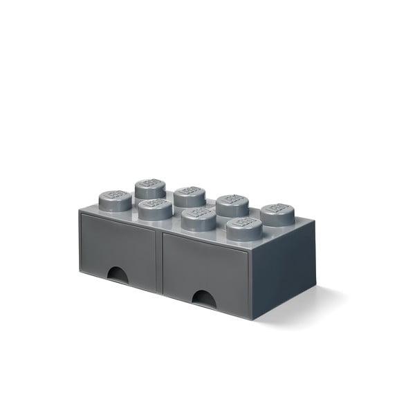 Ciemnoszary dziecięcy pojemnik z 2 szufladami LEGO®