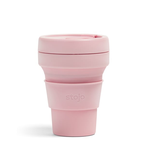 Różowy składany kubek Stojo Pocket Cup Carnation, 355 ml