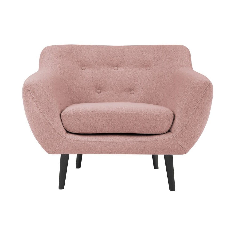 Różowy fotel Mazzini Sofas Piemont