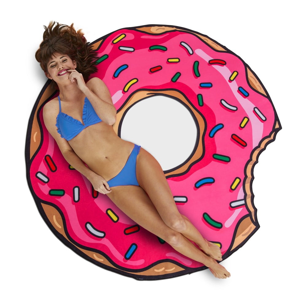 Koc plażowy w kształcie donuta Big Mouth Inc., ⌀ 152 cm