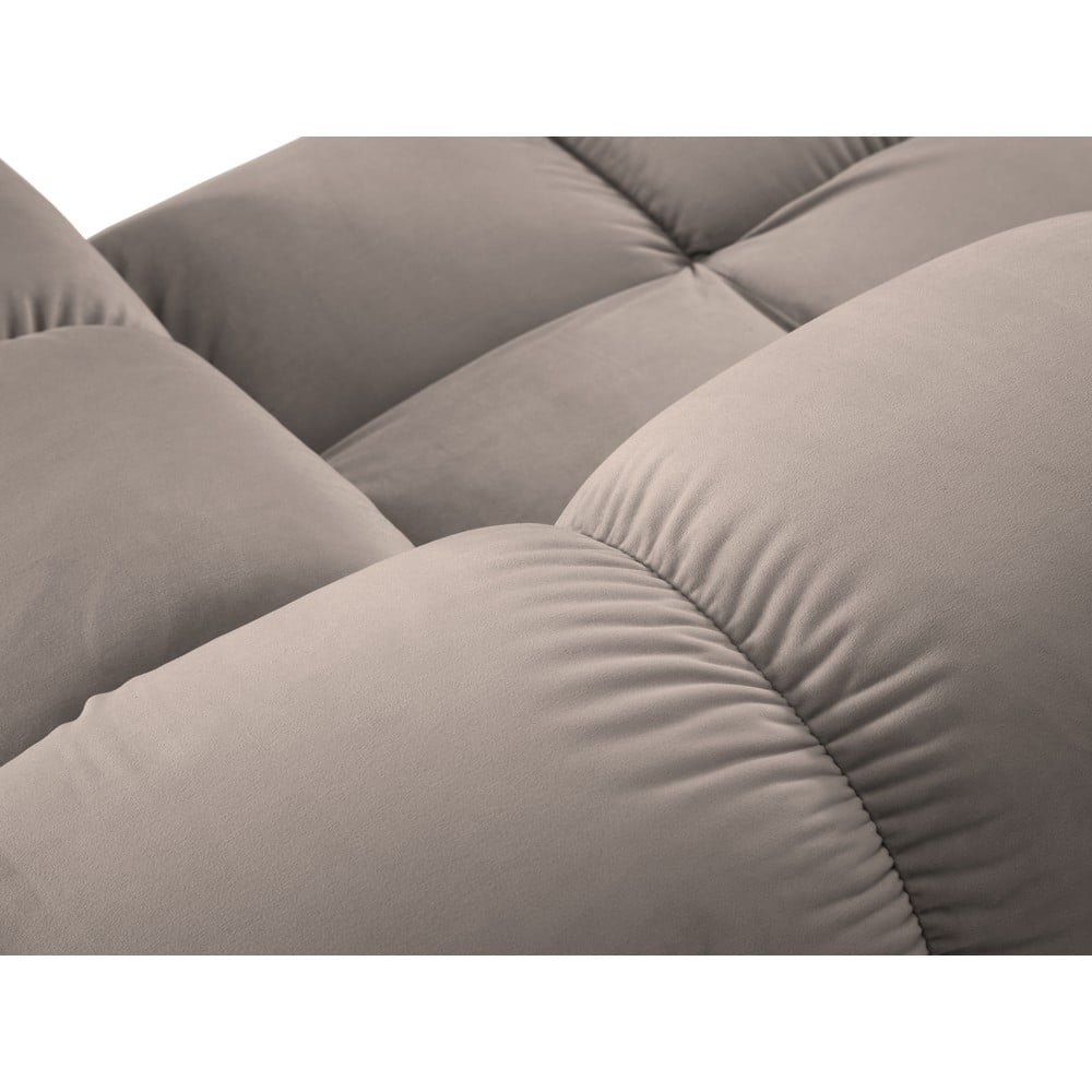 Beżowa aksamitna sofa 188 cm Bellis – Micadoni Home