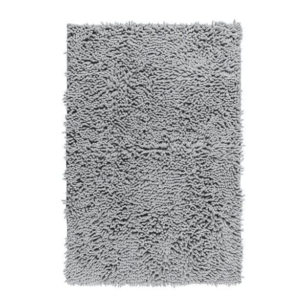 Jasnoszary dywanik łazienkowy Wenko Chenille, 80x50 cm