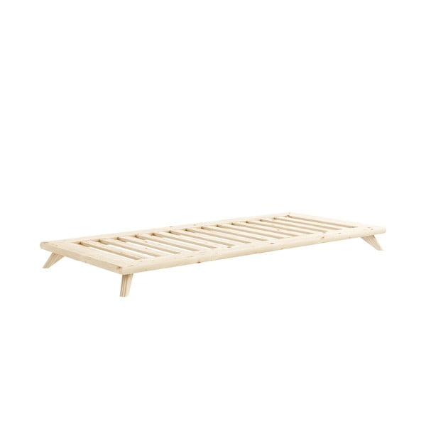Jednoosobowe łóżko z litego drewna sosnowego Karup Design Senza, 90x200 cm