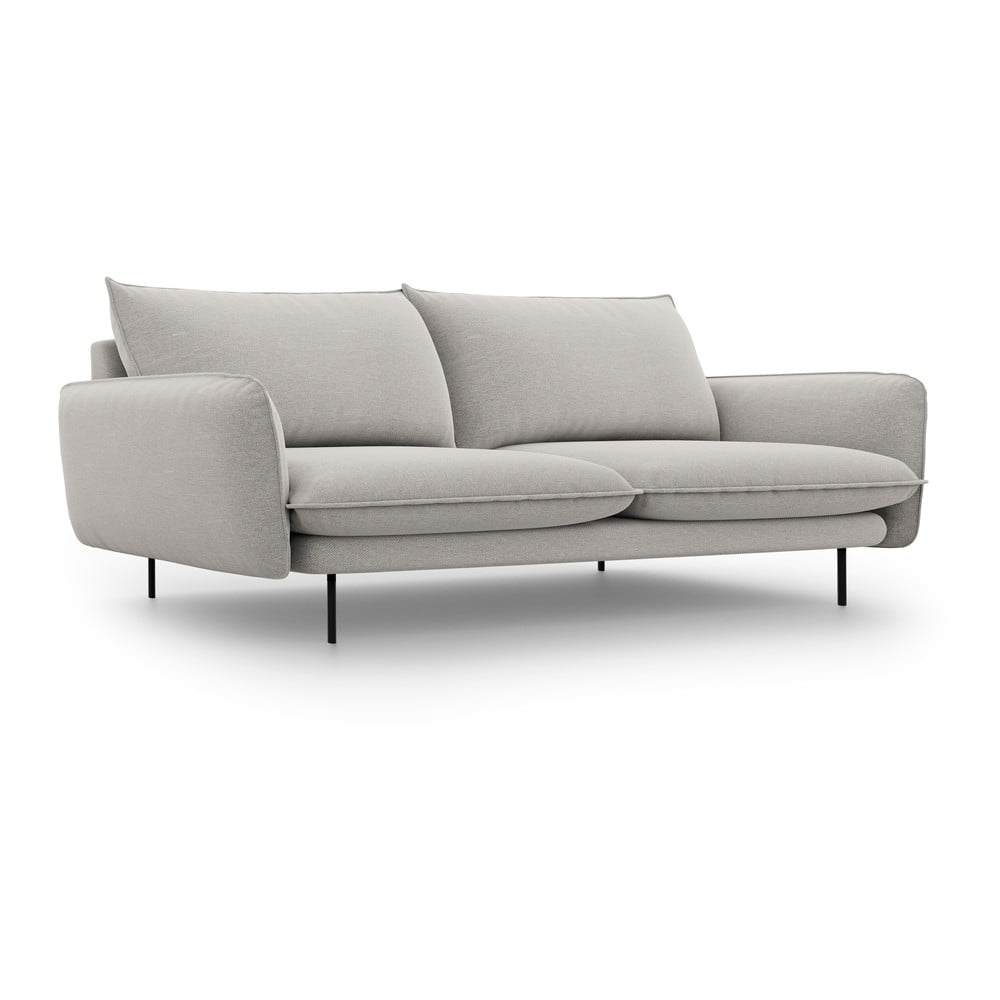 Jasnoszara sofa Cosmopolitan Design Vienna, 230 cm