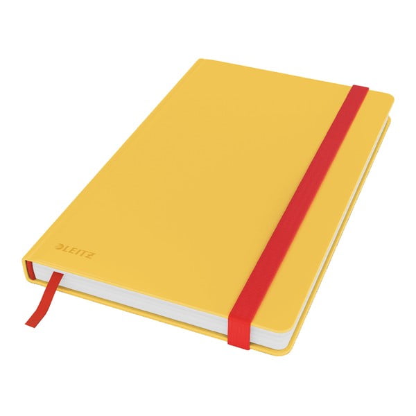 Żółty notatnik z miękką powierzchnią Leitz, 80 stron