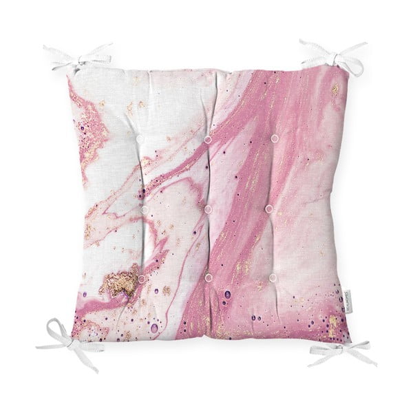 Poduszka na krzesło z domieszką bawełny Minimalist Cushion Covers Pinky Abstract, 40x40 cm