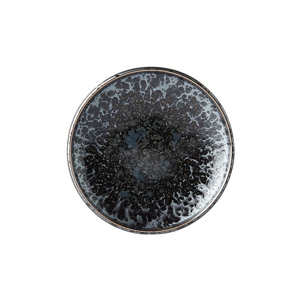 Czarno-szary talerz ceramiczny MIJ Pearl, ø 17 cm