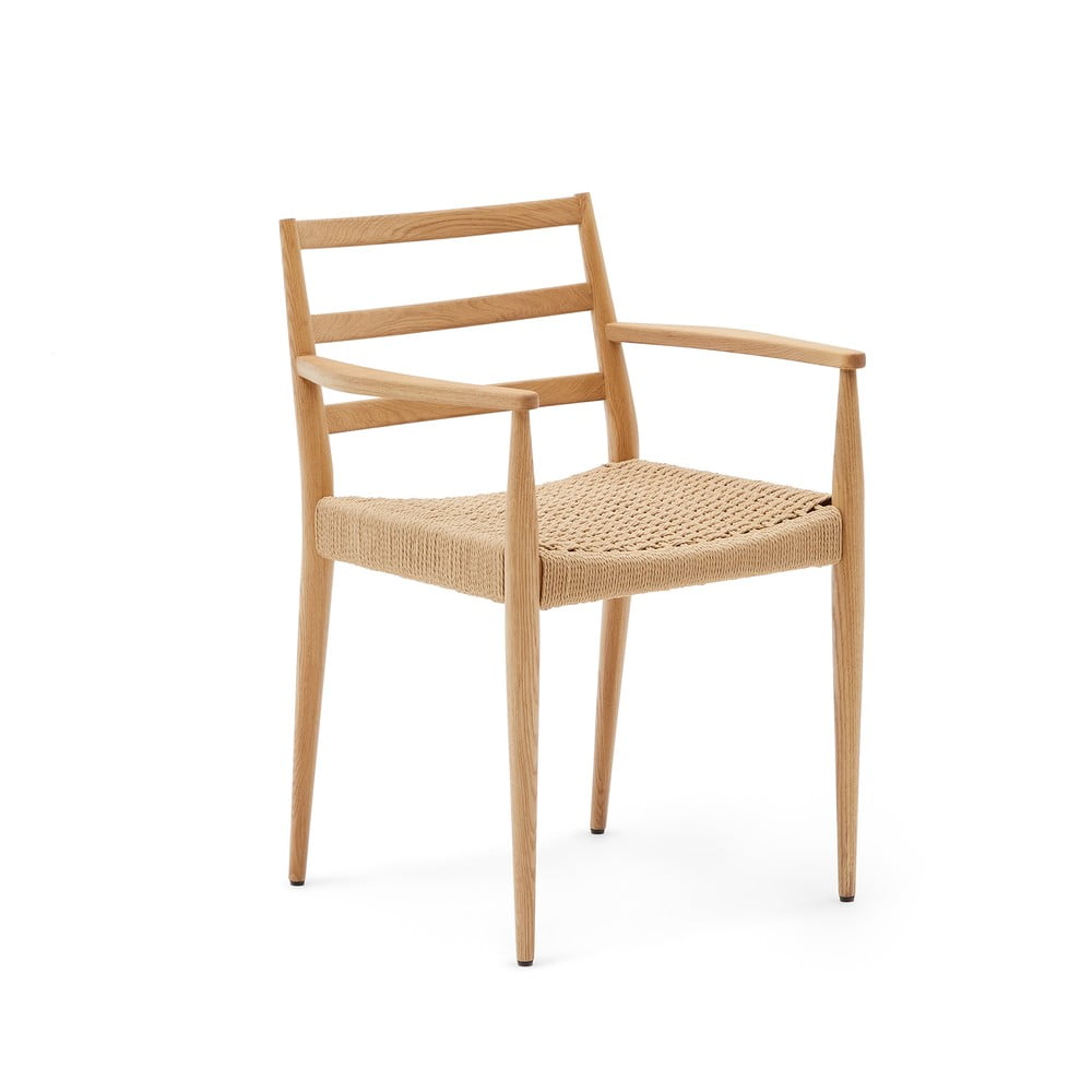 Naturalne krzesła zestaw 2 szt. z litego drewna dębowego Analy – Kave Home
