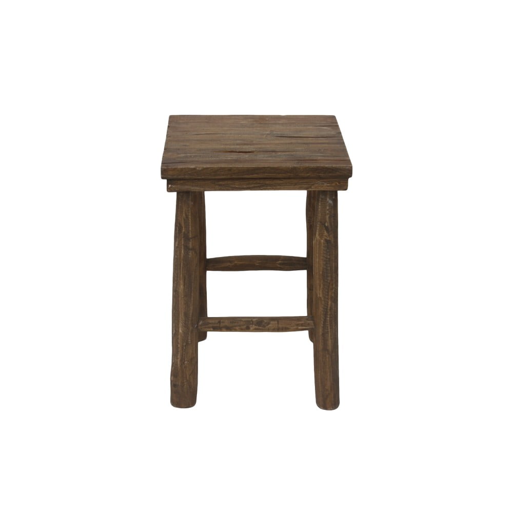 Taboret z drewna tekowego HSM Collection Pank