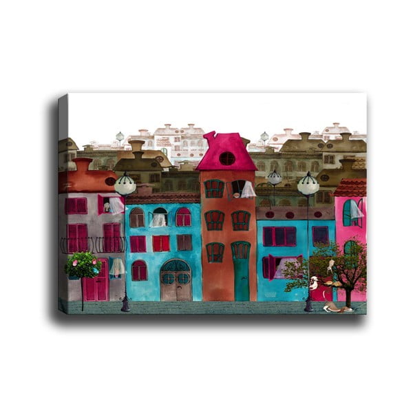 Obraz Tablo Center Colorful Houses, 60x40 cm
