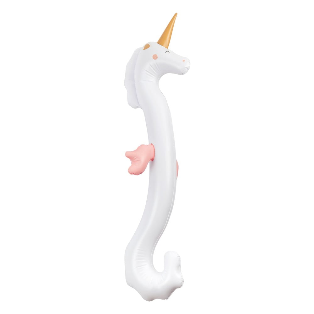 Biały dmuchany jednorożec Sunnylife Seahorse Unicorn