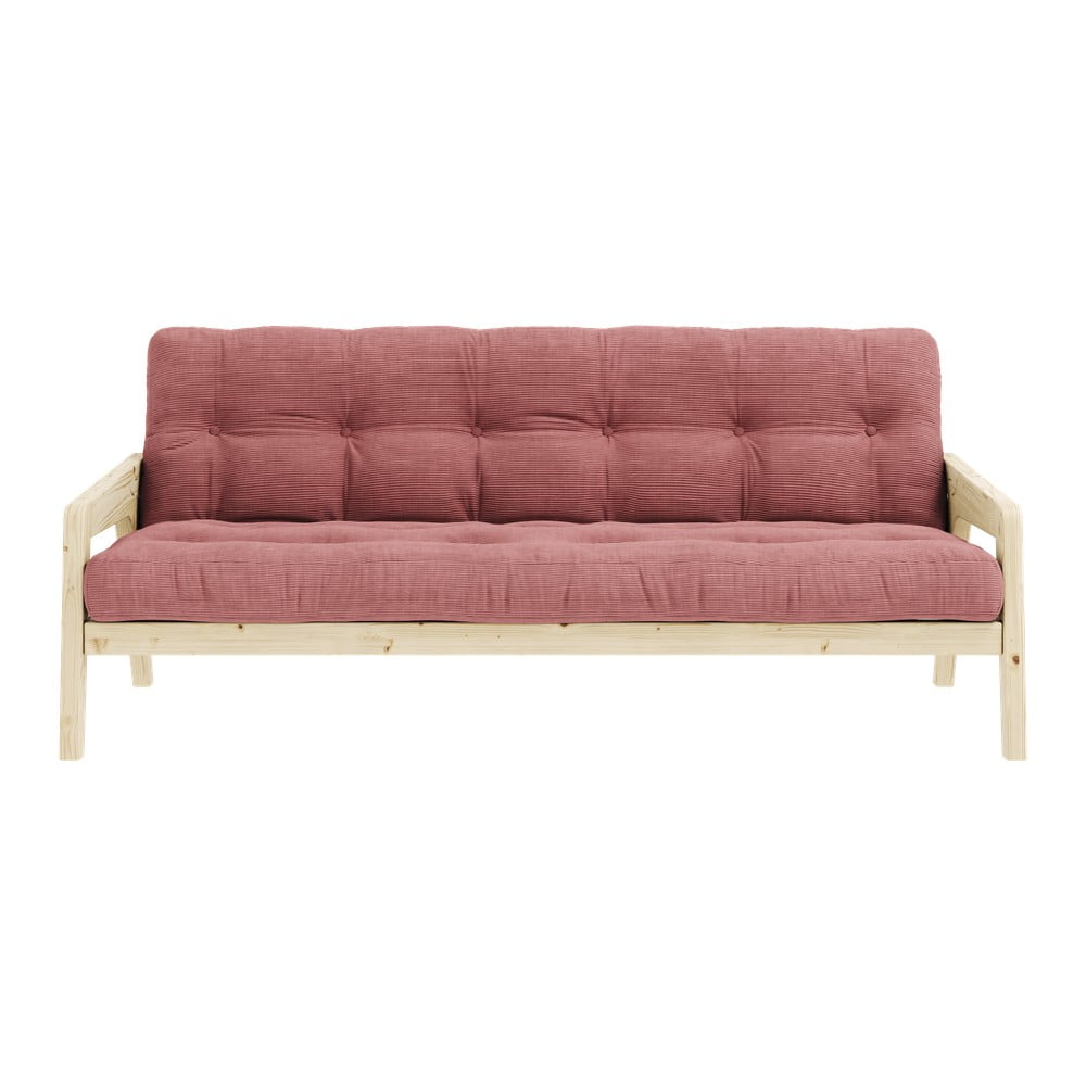 Фото - Диван Clear Różowa rozkładana sofa 190 cm Grab  – Karup Design różowy 