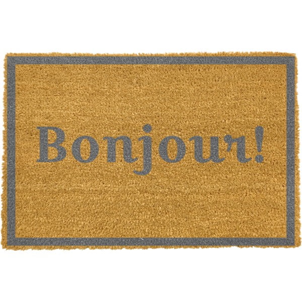 Wycieraczka Artsy Doormats Bonjour Grey, 40x60 cm