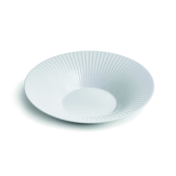 Biały porcelanowy głęboki talerz Kähler Design Hammershoi, ⌀ 26 cm