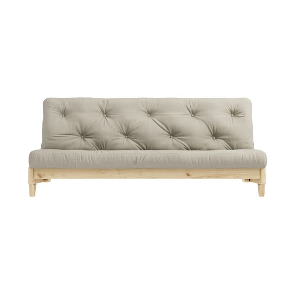 Sofa rozkładana z lnianym pokryciem Karup Design Fresh Natural/Linen
