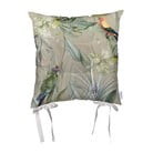 Beżowa poduszka na krzesło z mikrowłókna Mike & Co. NEW YORK Jungle Birds, 43x43 cm