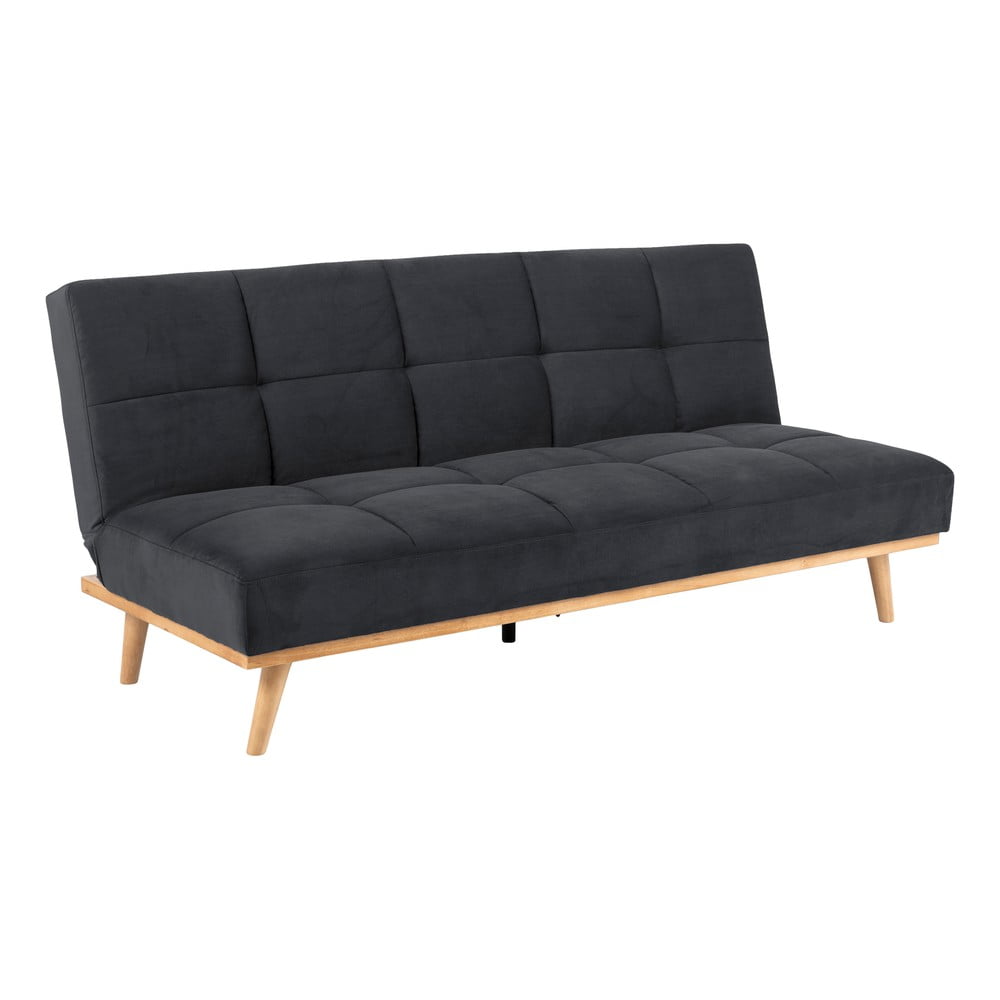 Antracytowa sofa rozkładana Bonami Essentials Enna