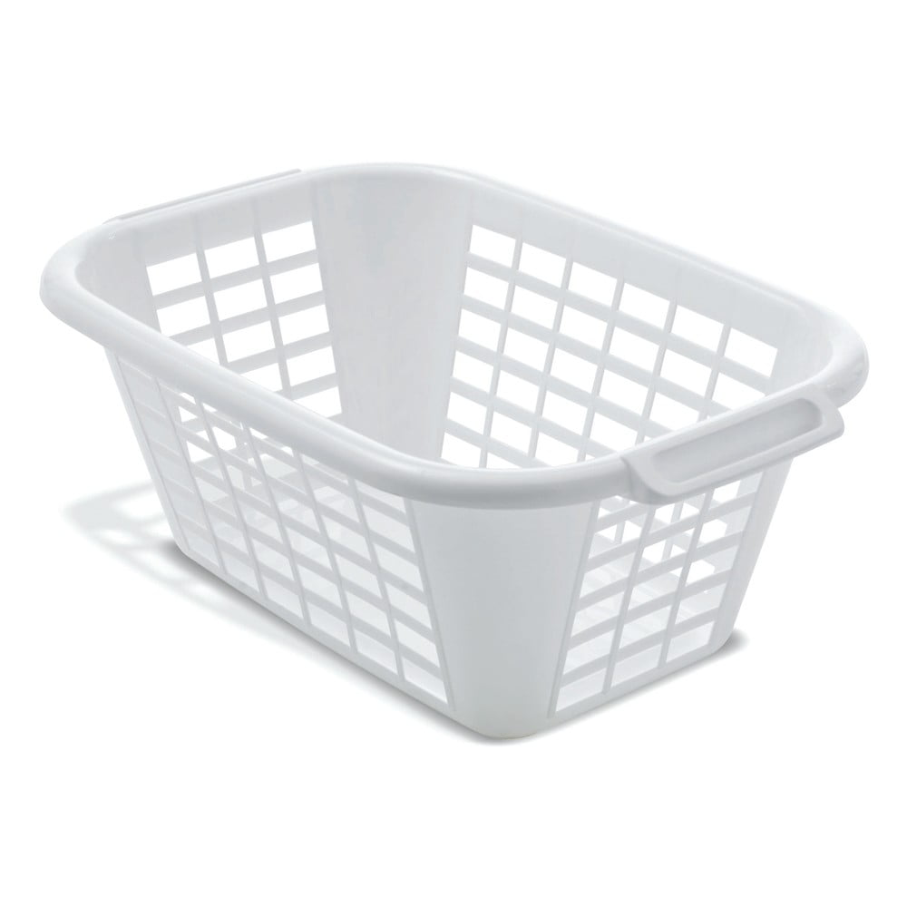 Biały kosz na pranie Addis Rect Laundry Basket, 40 l