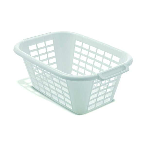 Biały kosz na pranie Addis Rect Laundry Basket, 40 l