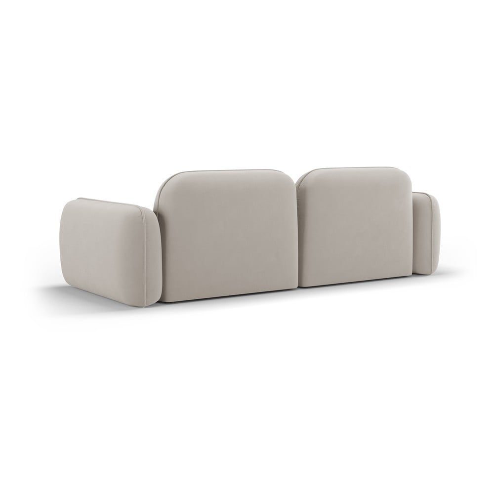 Kremowa aksamitna sofa 230 cm Audrey – Interieurs 86