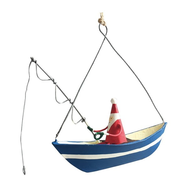 Wisząca ozdoba świąteczna G-Bork Santa Fishing