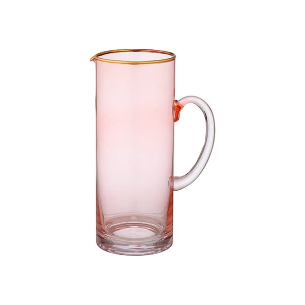 Różowy szklany dzbanek Ladelle Chloe, 1,65 l
