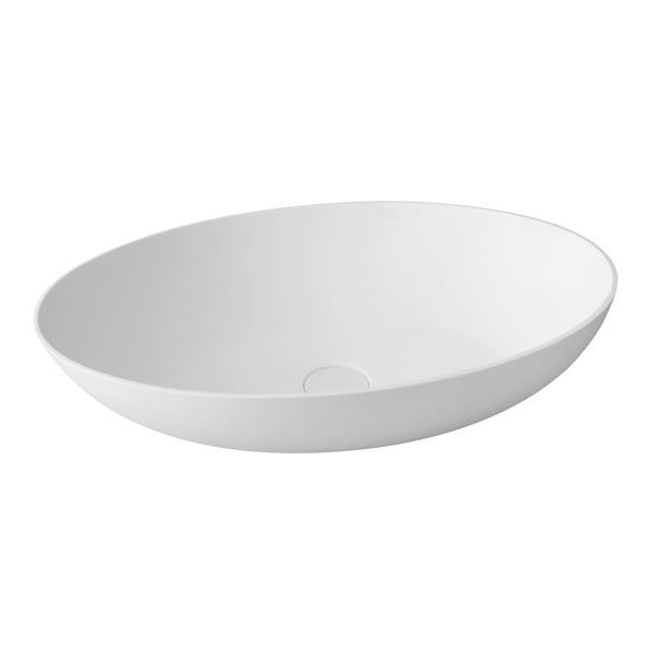 Biała umywalka ceramiczna Sapho Thin, 60 x 40 cm