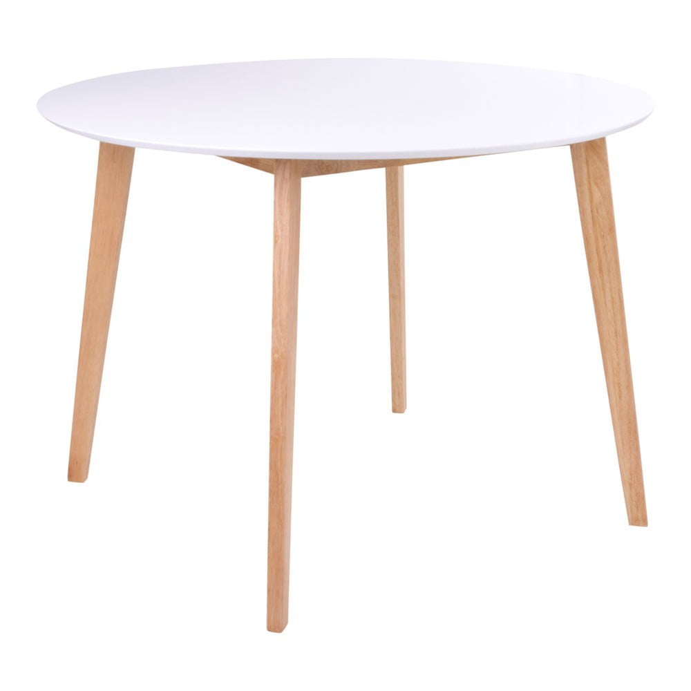 Okrągły stół z białym blatem Bonami Essentials Vojens, ⌀ 105cm