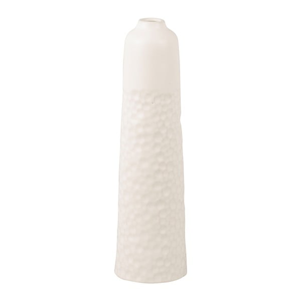 Biały ceramiczny wazon PT LIVING Carve, wys. 27,5 cm