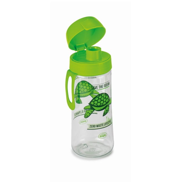 Zielona butelka na wodę Snips Turtle, 500 ml