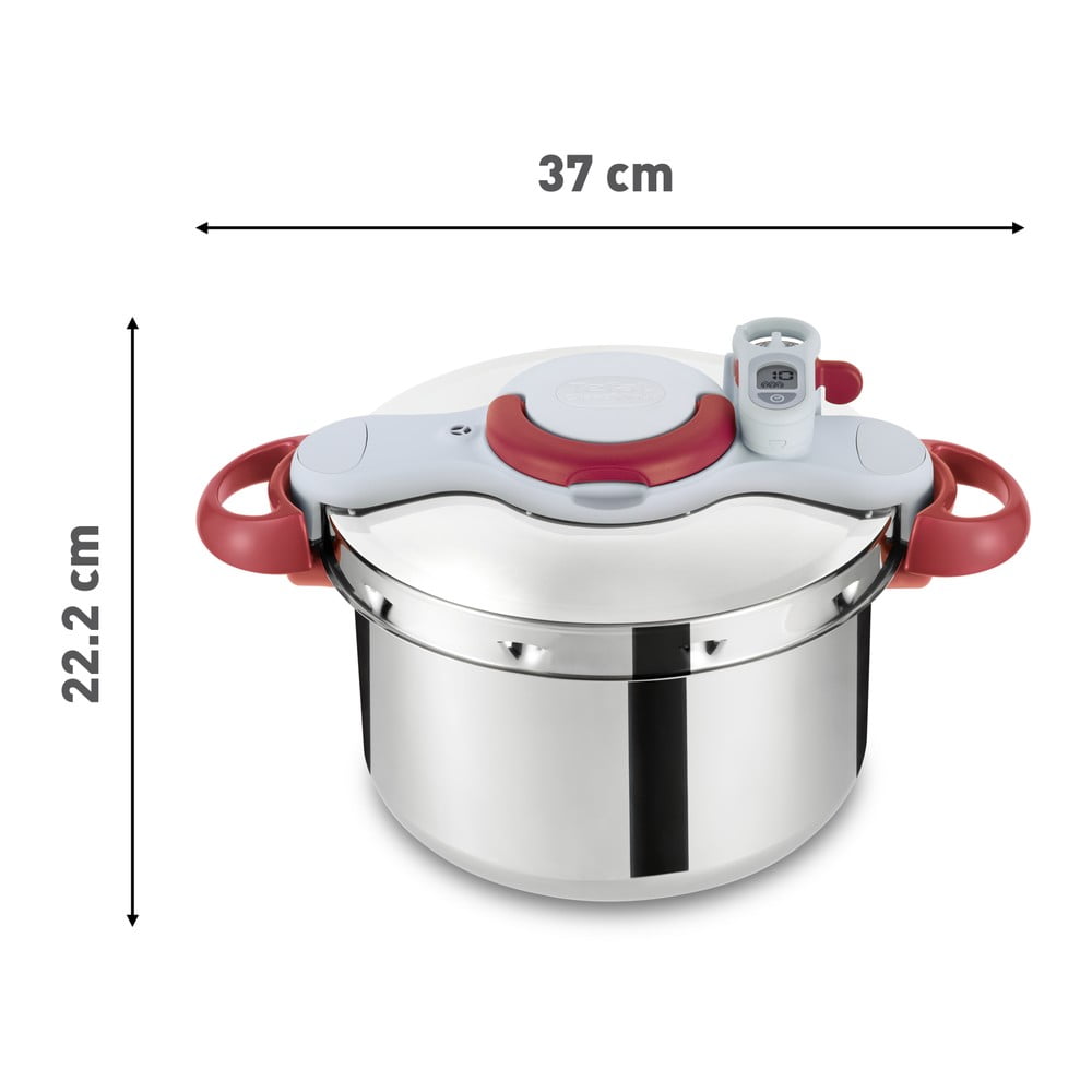 Szybkowar ze stali nierdzewnej 6 l Clipso Minut Perfect – Tefal