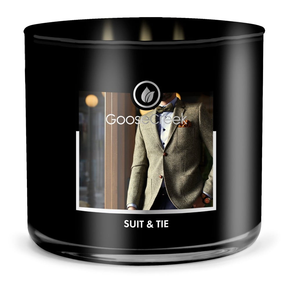 Męska świeczka zapachowa w pojemniku Goose Creek Suit & Tie, 35 h