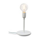 Biała lampa stołowa Bulb Attack Uno Basic