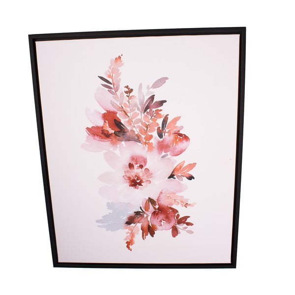 Obraz w ramie Dakls Pinky Flowers, 40x50 cm