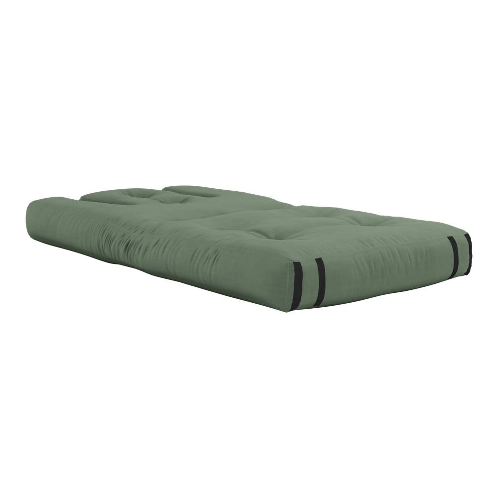 Fotel rozkładany z zielonym obiciem Karup Design Hippo Olive Green