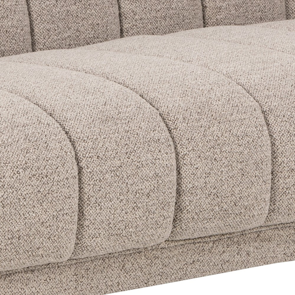 Beżowa sofa z materiału bouclé 218 cm Tampa – Actona