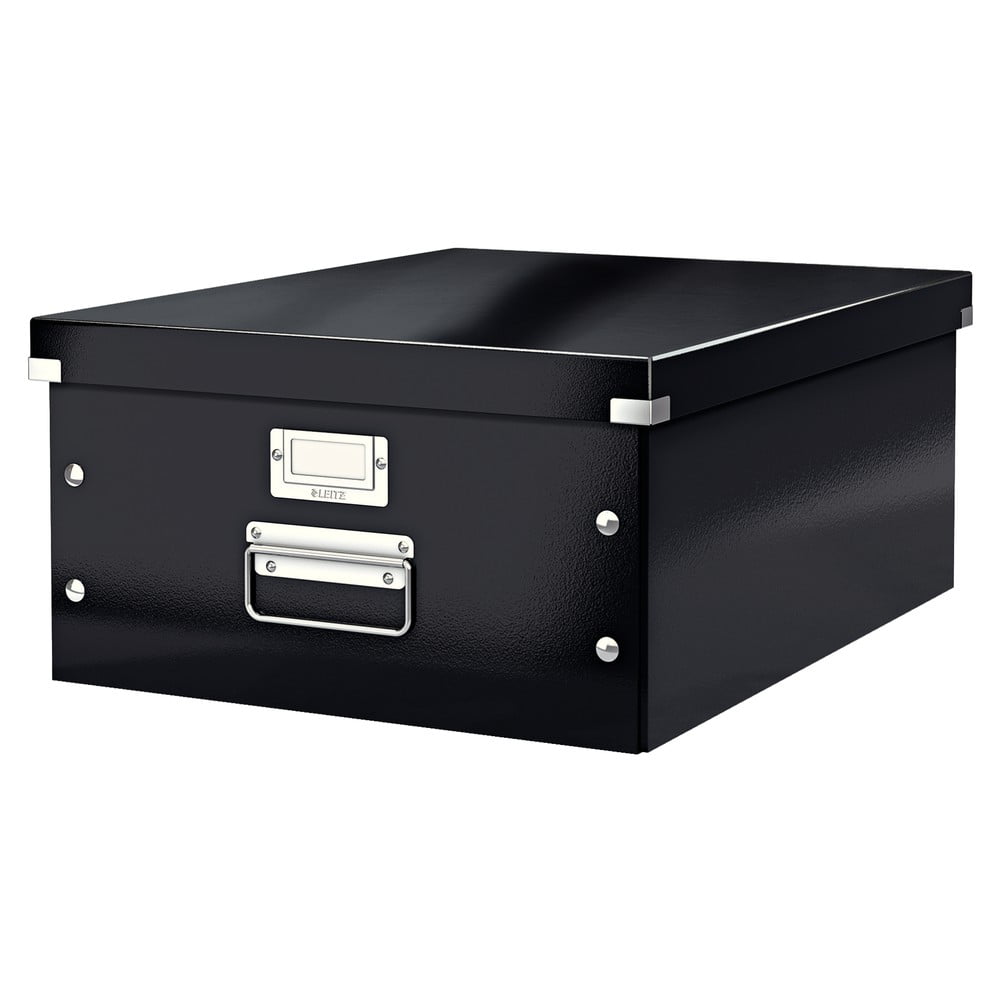 Czarne pudełko do przechowywania Leitz Universal, dł. 48 cm