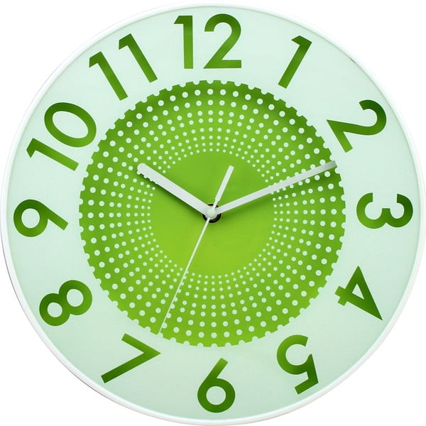 Zielony zegar ścienny Postershop Infinity, ø 30 cm