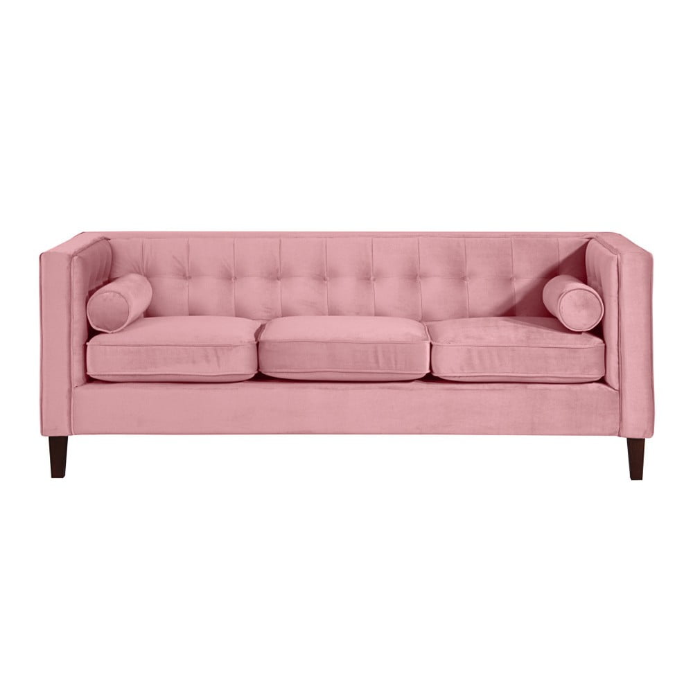 Różowa sofa Max Winzer Jeronimo, 215 cm